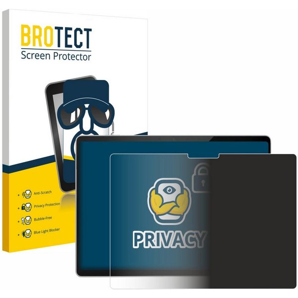 BROTECT Displayschutzfolie Sichtschutzfolie für Microsoft Surface Pro 11, Anti-Spy Privacy Sichtschutz Blickschutzfolie Blaulicht-Schutz