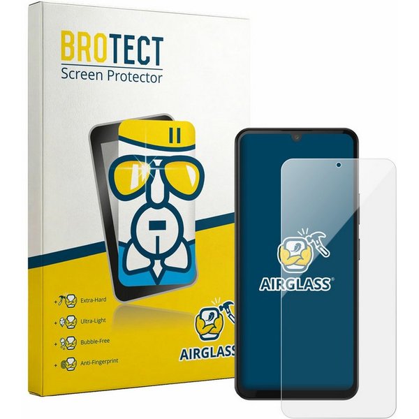 BROTECT Displayschutzglas Folie für Doogee M30, Schutzfolie Glas Panzer Display Schutz klar
