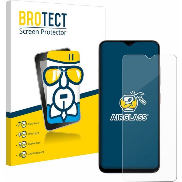 BROTECT Displayschutzglas Folie für ZTE Blade A35e, Schutzfolie Glas Panzer Display Schutz klar