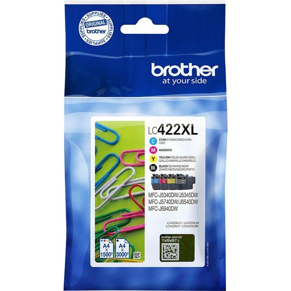Brother LC-422XL Value Pack Tintenpatrone (Packung, 4-tlg)