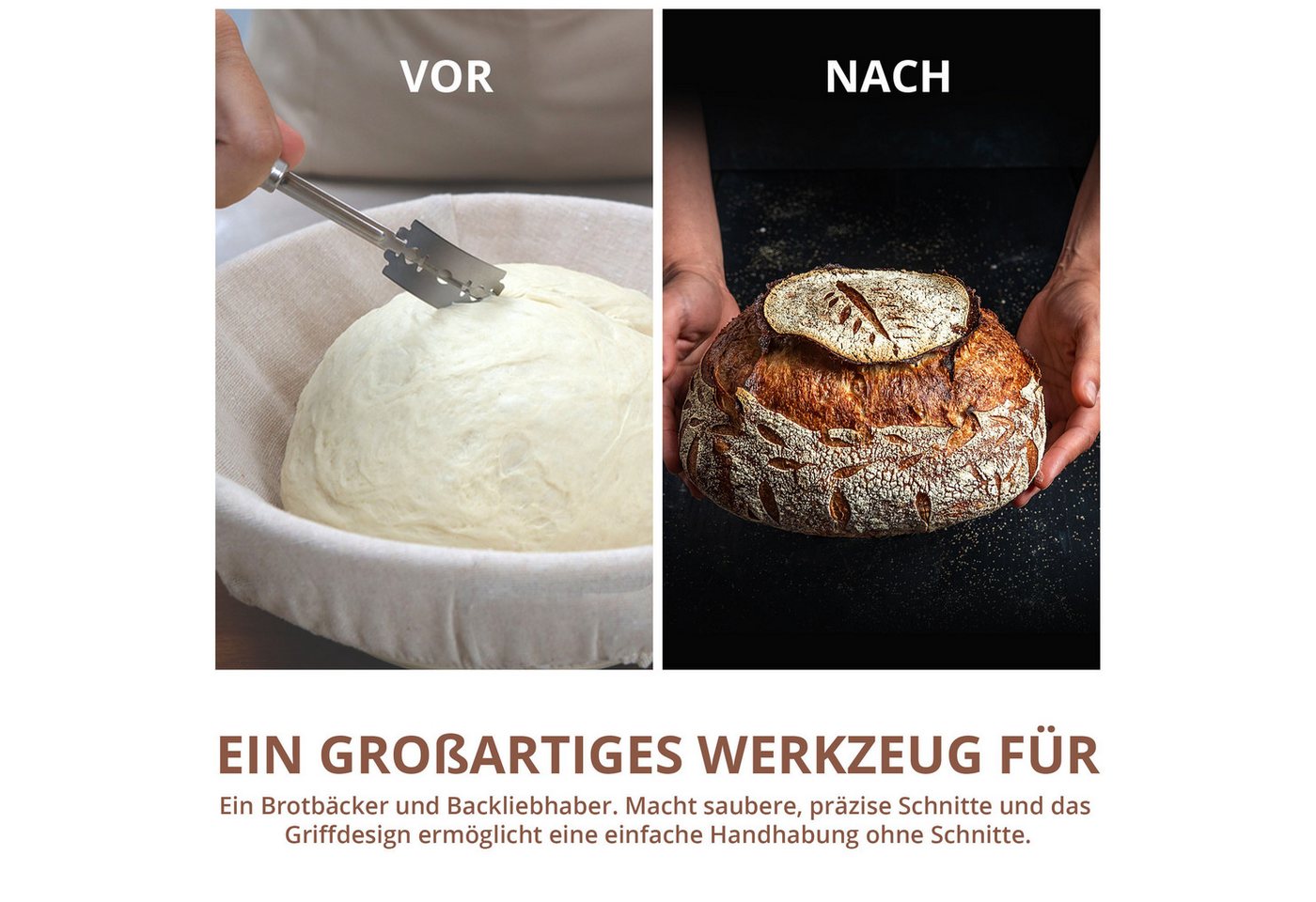 Layba Brotmesser LAYBA Brotmesser Bäckermesser-Set – Bild 2 von 5