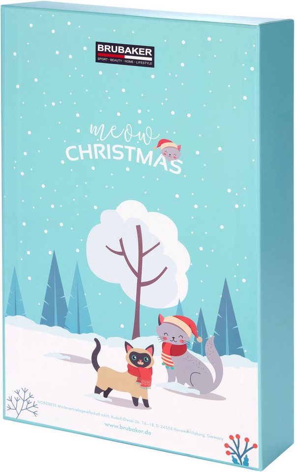 BRUBAKER befüllbarer Adventskalender DIY Weihnachtskalender für Katzen zum Befüllen - Haustier Kalender (mit 24 Türchen, 1-tlg), Kalender für Leckerlis Snacks S – Bild 5 von 5
