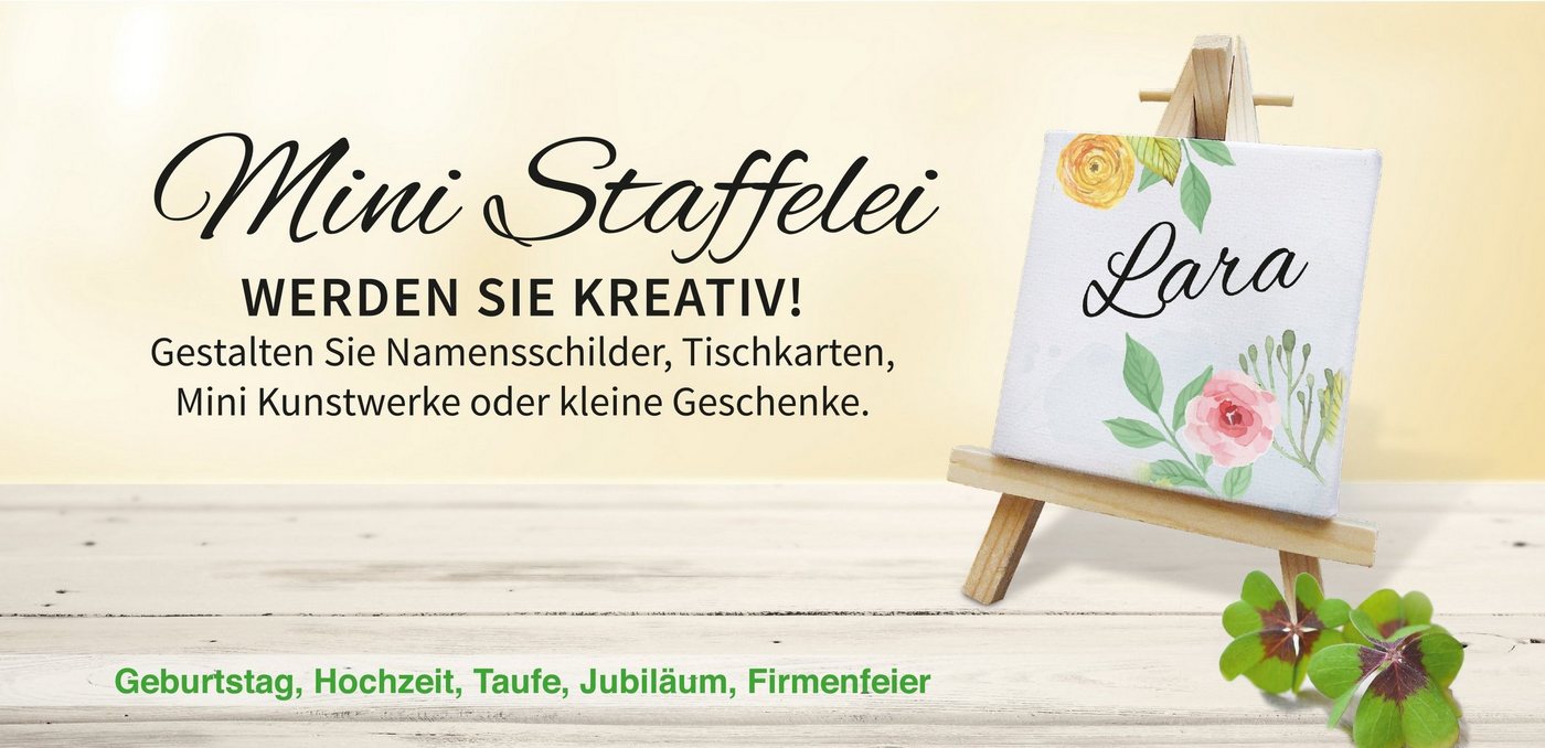 BRUBAKER Mini Staffelei Mini-Staffelei Set, Miniatur-Keilrahmen mit Leinwand zum Selbstgestalten – Bild 4 von 5