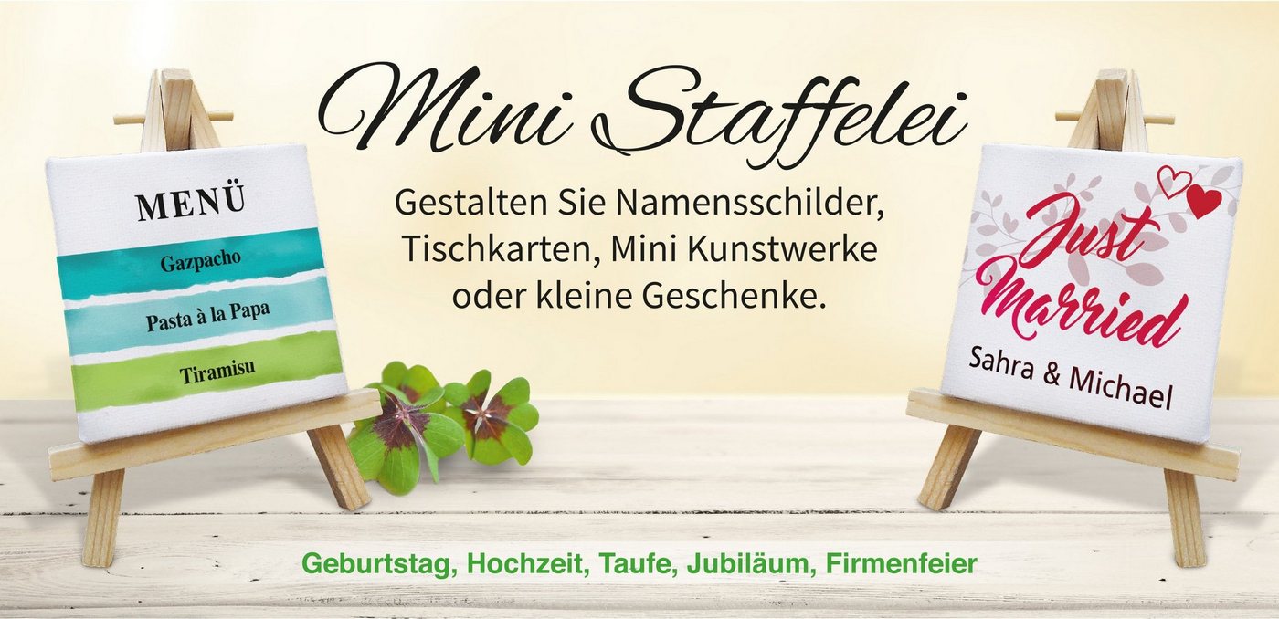 BRUBAKER Mini Staffelei Mini-Staffelei Set, Miniatur-Keilrahmen mit Leinwand zum Selbstgestalten – Bild 5 von 5