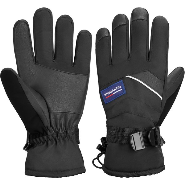 BRUBAKER Skihandschuhe Thermo Handschuhe für Ski Snowboard Wintersport (Winterhandschuhe für Herren und Damen, 1-St., Extra Warme Snowboardhandschuhe) Wasserdic