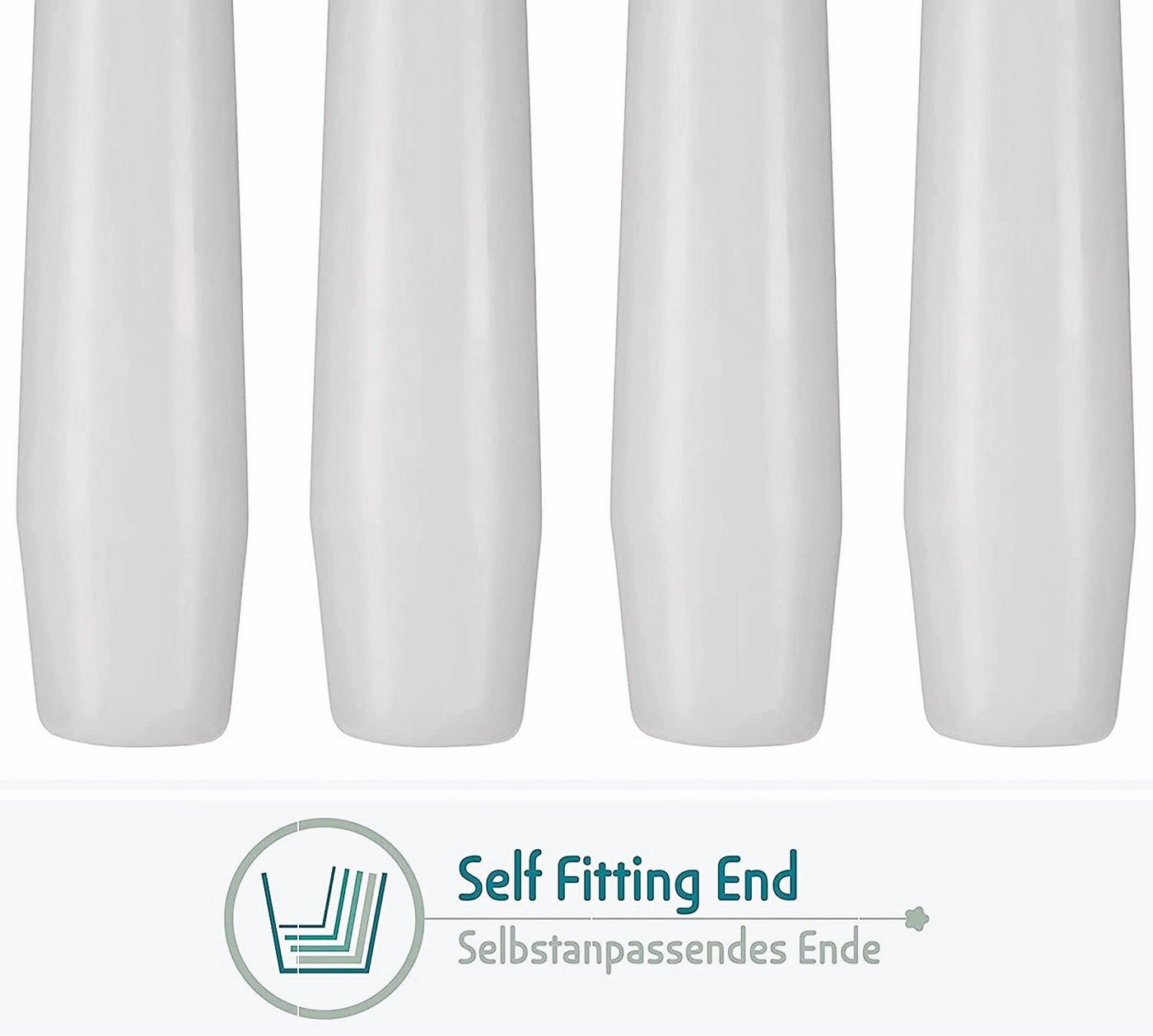 BRUBAKER Spitzkerze Premium Kerzen Set - bis zu 7,5 Stunden Brenndauer pro Kerze (Leuchterkerzen, 20-tlg., Halterkerzen Deko), 24 cm Tafelkerzen für Kerzenständ – Bild 4 von 5