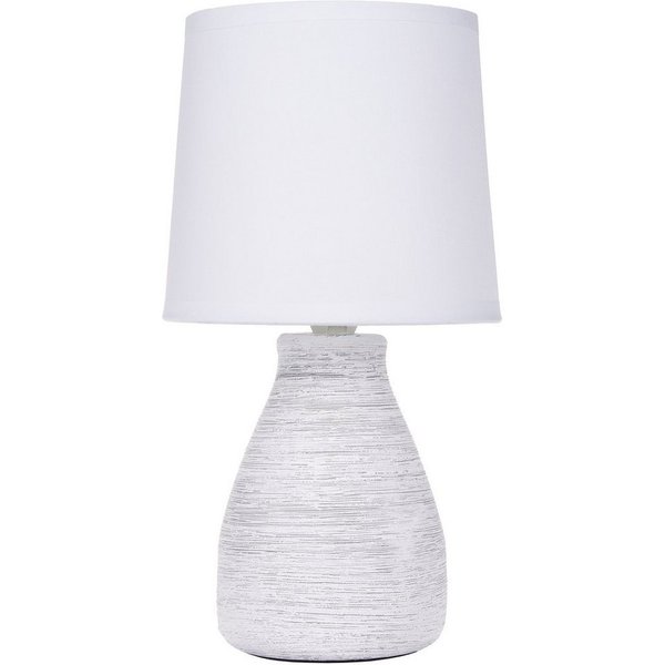 BRUBAKER Tischleuchte Landhaus Shabby Chic, Designer Tischlampe, Ohne Leuchtmittel, 1x oder 2er Set Deko Nachttischlampe mit Stein Optik