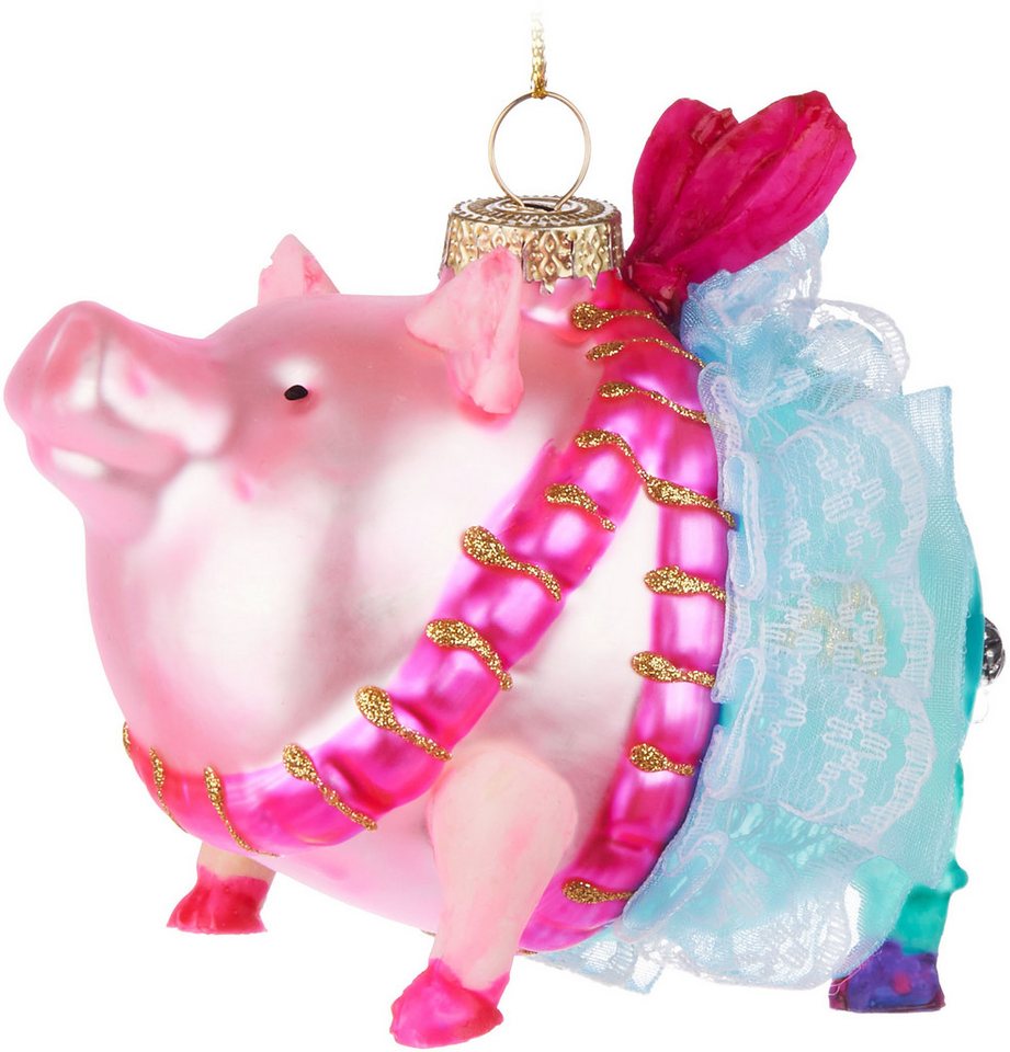 BRUBAKER Weihnachtsbaumkugel Lustige Weihnachtskugel aus Glas - Handbemalt & Mundgeblasen (1 St), Christbaumschmuck Figur - Deko Anhänger Baumkugel - Christbaum – Bild 2 von 5
