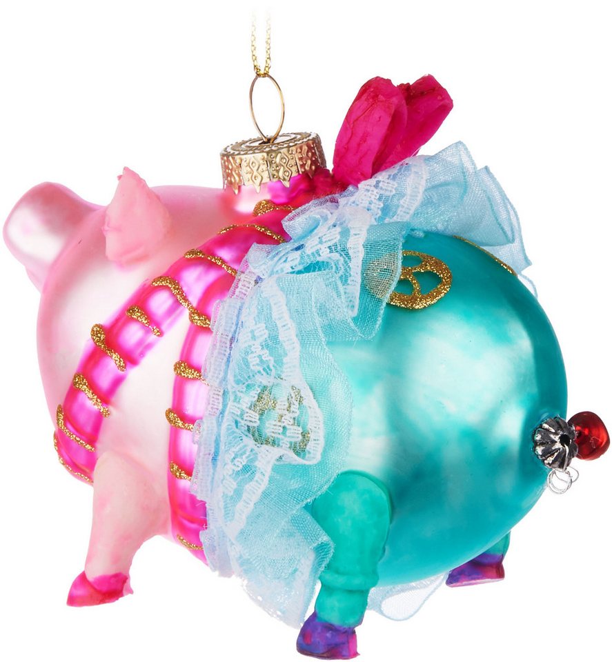 BRUBAKER Weihnachtsbaumkugel Lustige Weihnachtskugel aus Glas - Handbemalt & Mundgeblasen (1 St), Christbaumschmuck Figur - Deko Anhänger Baumkugel - Christbaum – Bild 4 von 5