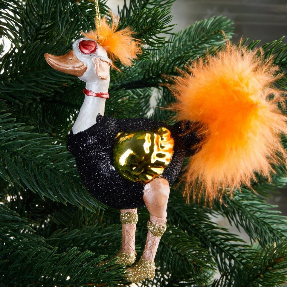 BRUBAKER Weihnachtsbaumkugel Lustige Weihnachtskugel aus Glas - Handbemalt und Mundgeblasen Figuren (1 St), Christbaumschmuck Weihnachtsdeko Anhänger - Deko – Bild 3 von 5