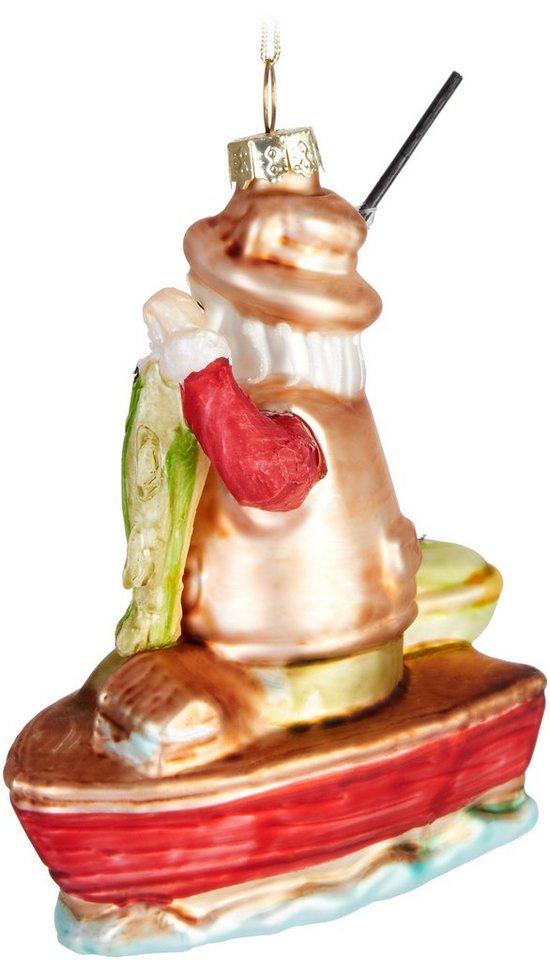 BRUBAKER Weihnachtsbaumkugel Lustige Weihnachtskugel aus Glas - Handbemalt und Mundgeblasen Figuren (1 St), Christbaumschmuck Weihnachtsdeko Anhänger - Deko – Bild 5 von 5