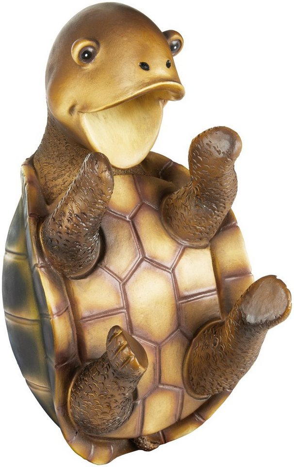 BRUBAKER Weinflaschenhalter Durstige Schildkröte, (Weinzubehör - Witziges Wein Geschenk, 1-St., Meeresschildkröte Deko Figur Handbemalt Bar), Flaschenhalter Tri – Bild 3 von 5