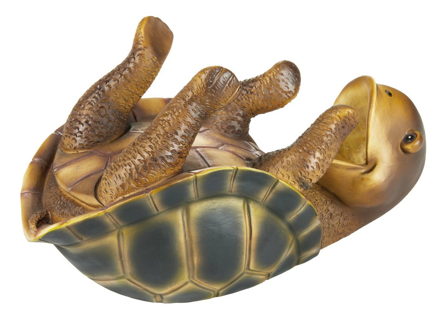 BRUBAKER Weinflaschenhalter Durstige Schildkröte, (Weinzubehör - Witziges Wein Geschenk, 1-St., Meeresschildkröte Deko Figur Handbemalt Bar), Flaschenhalter Tri – Bild 5 von 5