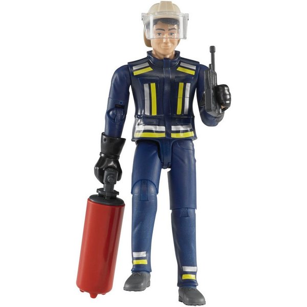 Bruder® Spielfigur bworld, Feuerwehrmann mit Zubehör (60100), Made in Europe