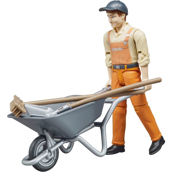 Bruder® Spielfigur bworld Kommunalarbeiter (62130), Made in Europe