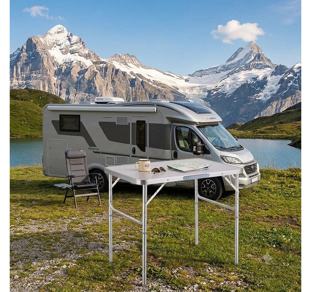BruKa Campingtisch Alutisch CAMPER Campingtisch Gartentisch klappbar COMPACT – Bild 2 von 5