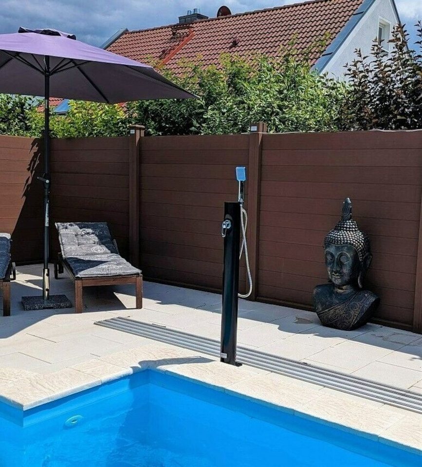 BruKa Gartendusche Pooldusche SUNNY Solardusche Gartendusche Außendusche Solar Dusche – Bild 2 von 5