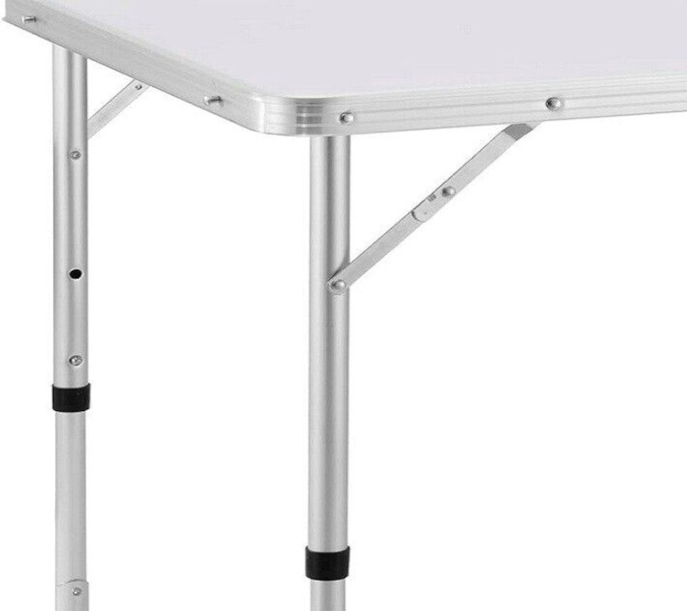BruKa Klapptisch Campingtisch COMPACT Weiß Klapptisch klappbarer Gartentisch, klappbar Tisch, Mehrzwecktisch, 120 cm – Bild 4 von 5