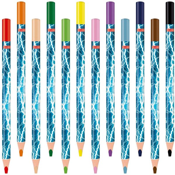 BRUNNEN Buntstift Jumbo Buntstifte 12erPack Ninja Power