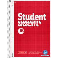 Recycling Collegeblock, A4, Lineatur 28, rot, 80 Blatt