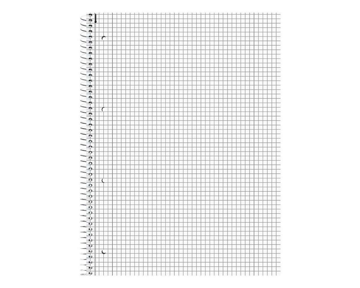 BRUNNEN Collegeblock Student Duo, A4 kariert und liniert, 80 Blatt, 4-fach Lochung, 70 g/m² – Bild 3 von 3