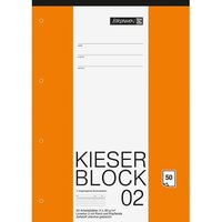 BRUNNEN Kieserblock DIN A4, Lineatur 2, 80 g/m², 50 Blatt