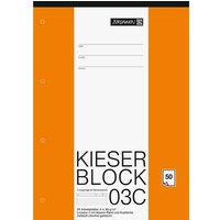 BRUNNEN Kieserblock DIN A4, Lineatur 3, 80 g/m², 50 Blatt