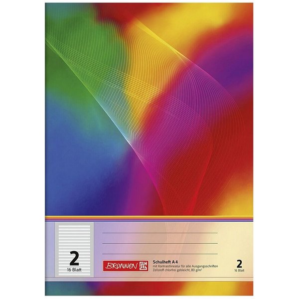 2, mehrfarbig, 16 Blatt