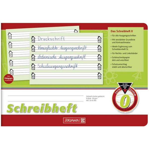 BRUNNEN Schulheft, A5 quer liniert (Lineatur 0)