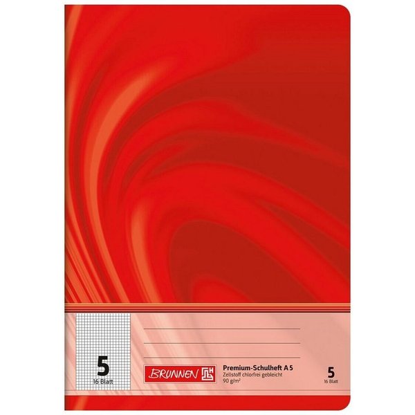5, rot, 16 Blatt