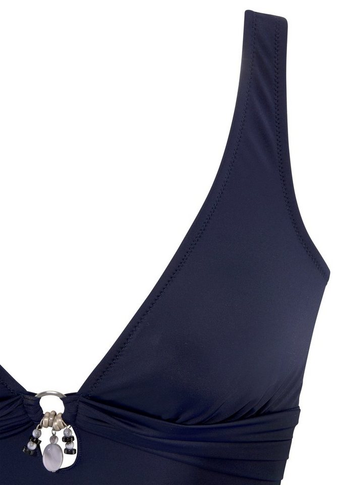 Bruno Banani Badeanzug mit silberfarbenem Accessory – Bild 3 von 5