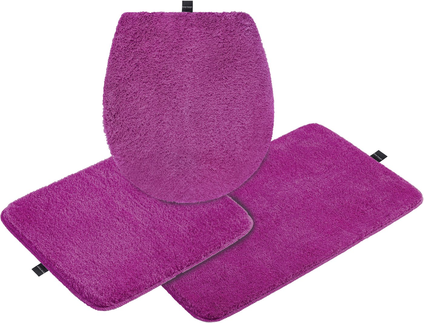 Bruno Banani Badematte Lana, Standard & Premium Qualität, 25 mm oder 30 mm Höhe, rutschhemmend beschichtet, schnell trocknend, strapazierfähig, fußbodenheizungs – Bild 2 von 5