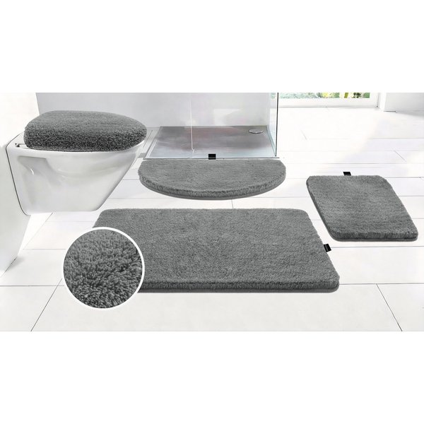 Bruno Banani Badematte Lana, Standard & Premium Qualität, 25 mm oder 30 mm Höhe, rutschhemmend beschichtet, schnell trocknend, strapazierfähig, fußbodenheizungs
