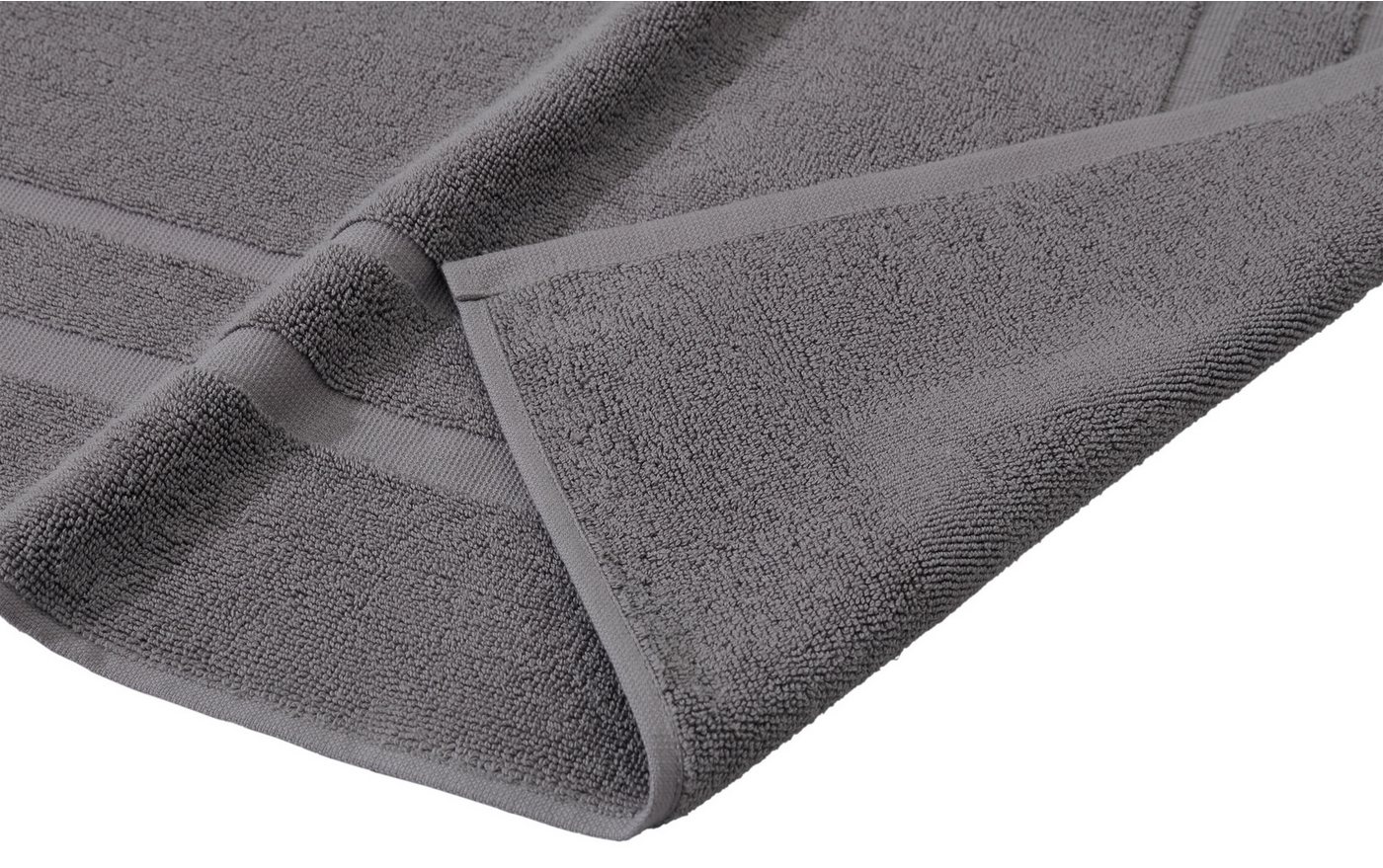 Bruno Banani Badematte Robby, 2 tlg. Hotelmatten-Set, 50x70cm, Duschvorleger, Höhe 5 mm, beidseitig nutzbar, fußbodenheizungsgeeignet, Baumwolle, rechteckig, Ba – Bild 2 von 5