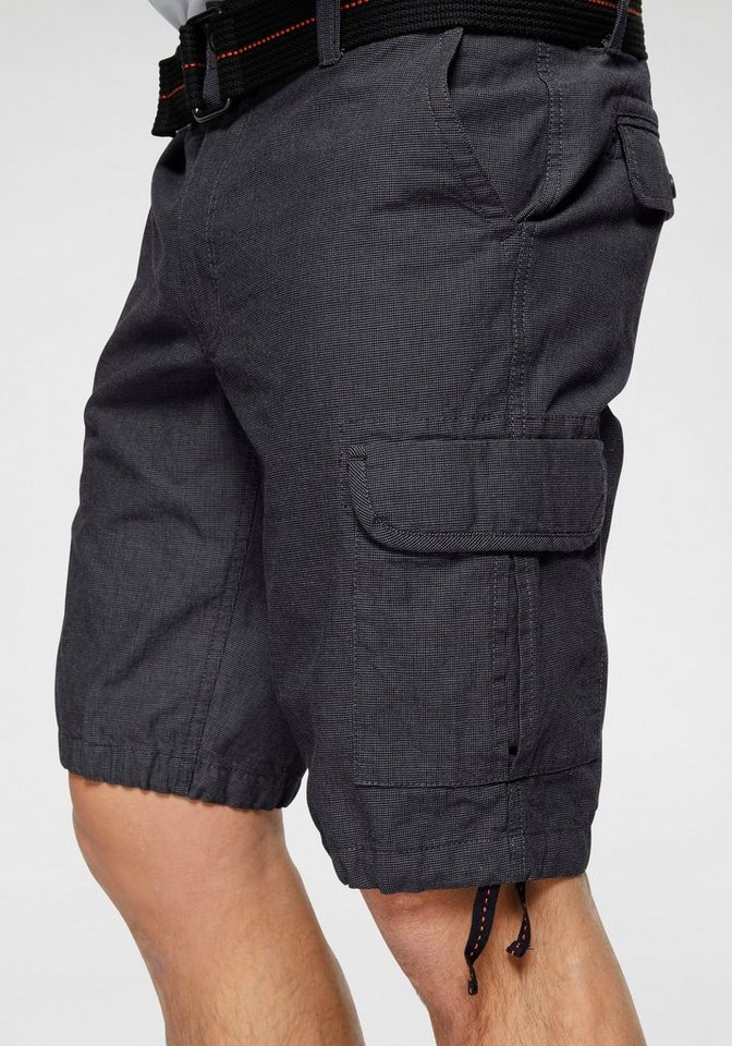 Bruno Banani Cargoshorts (Set, 2-tlg., mit abnehmbarem Gürtel) mit modischer Struktur – Bild 3 von 5