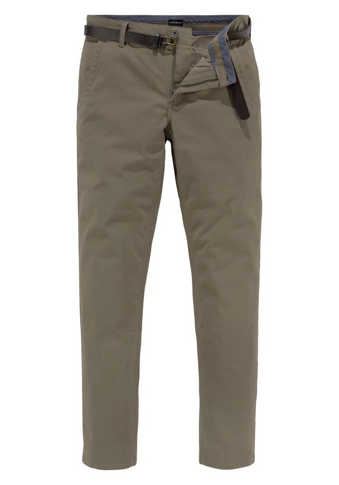 Bruno Banani Chinohose (Set, mit abnehmbarem Gürtel) – Bild 4 von 5