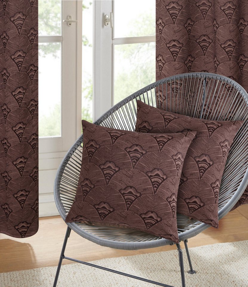 Bruno Banani Dekokissen Alessio, recyceltes Material, ohne Füllung, Jacquard Muster, moderner Hingucker – Bild 2 von 5