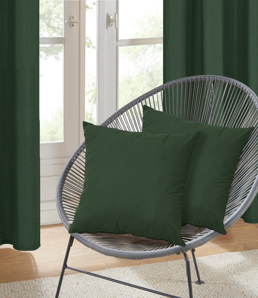 Bruno Banani Dekokissen Lagan, 2-er Set, einfarbig, Kissenhüllen ohne Füllung, 40 x 40 cm – Bild 2 von 5