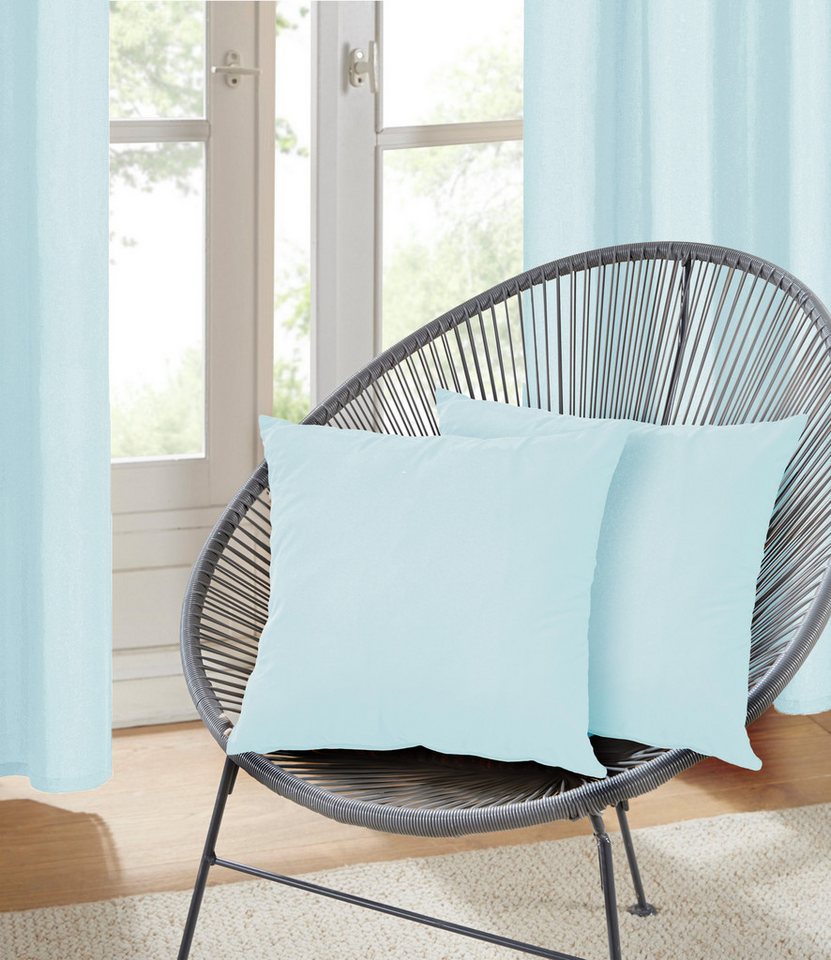 Bruno Banani Dekokissen Lagan, 2-er Set, einfarbig, Kissenhüllen ohne Füllung, 40 x 40 cm – Bild 2 von 5