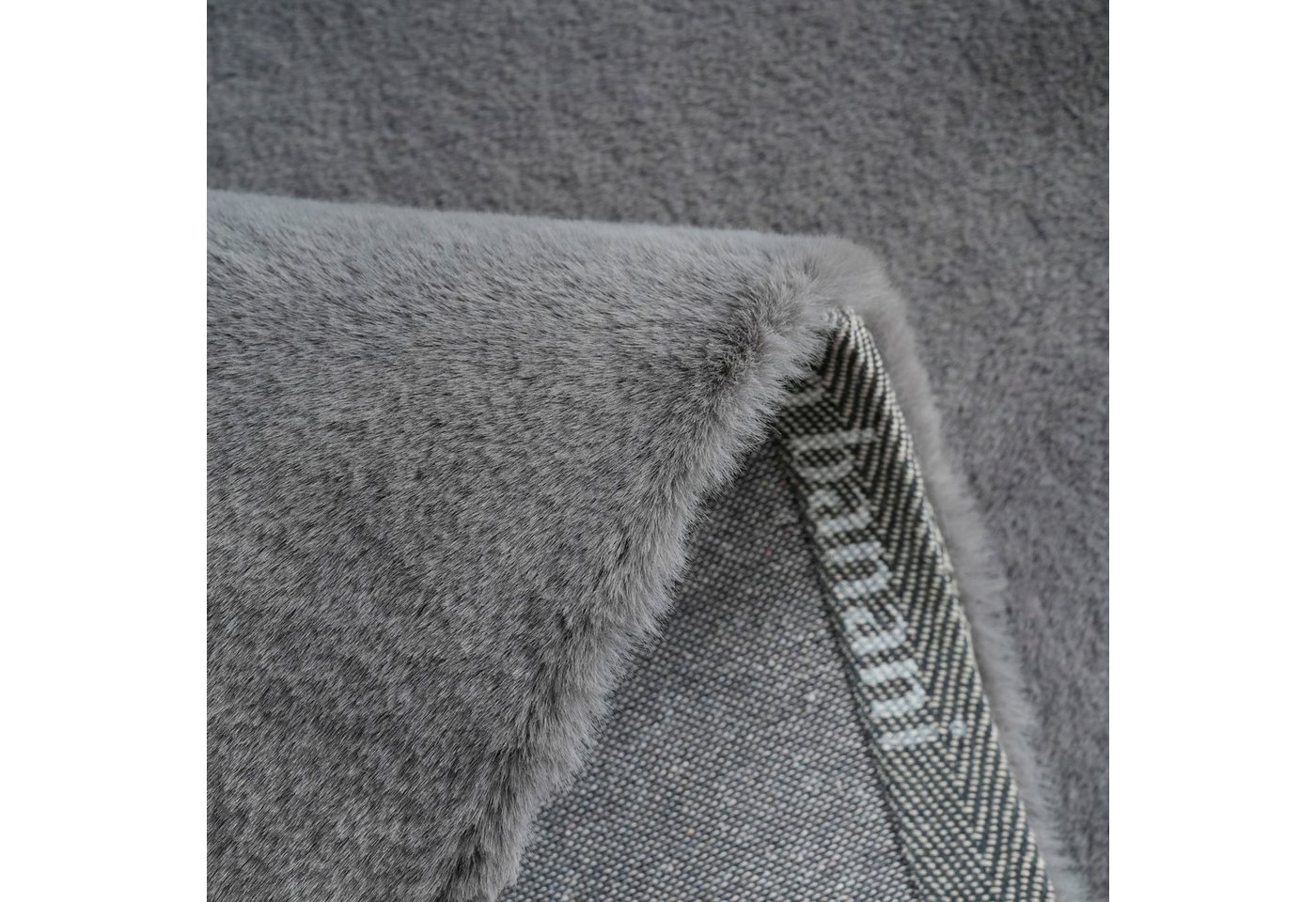 Bruno Banani Fellteppich Rabbit 2, Kunstfell Teppich, Modern, rechteckig, Höhe: 25 mm, Kaninchenfell-Haptik, sehr weich, Wohnzimmer, Schlafzimmer, Esszimmer – Bild 5 von 5