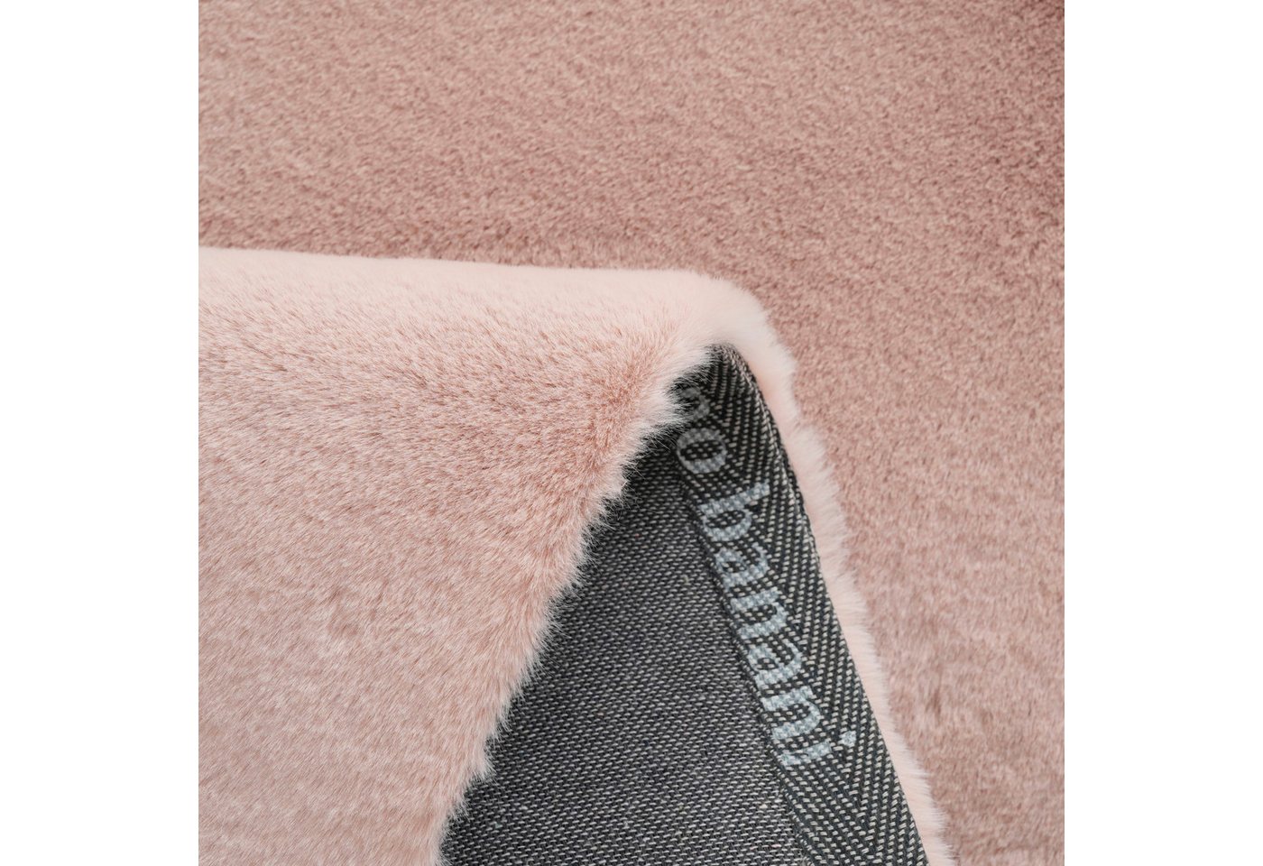 Bruno Banani Fellteppich Rabbit 2, Kunstfell Teppich, Modern, rechteckig, Höhe: 25 mm, Kaninchenfell-Haptik, sehr weich, Wohnzimmer, Schlafzimmer, Esszimmer – Bild 5 von 5