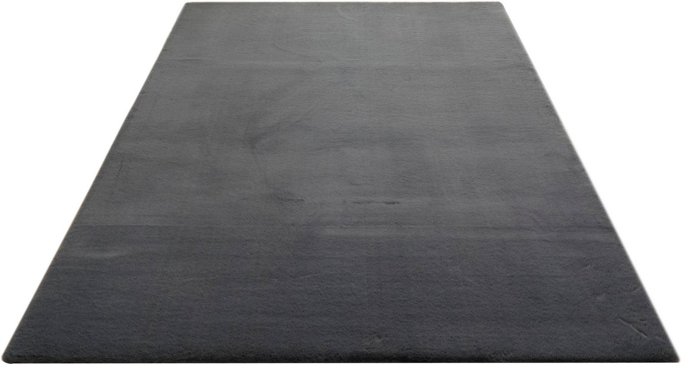 Bruno Banani Fellteppich Rabbit 2, Kunstfell Teppich, Modern, rechteckig, Höhe: 25 mm, Kaninchenfell-Haptik, sehr weich, Wohnzimmer, Schlafzimmer, Esszimmer – Bild 3 von 5