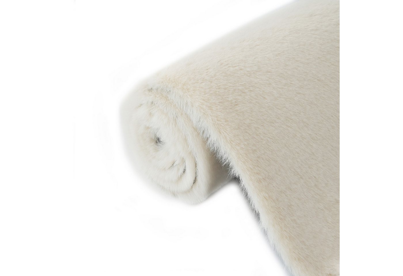 Bruno Banani Fellteppich Rabbit 2, Kunstfell Teppich, Modern, rechteckig, Höhe: 25 mm, Kaninchenfell-Haptik, sehr weich, Wohnzimmer, Schlafzimmer, Esszimmer – Bild 4 von 5
