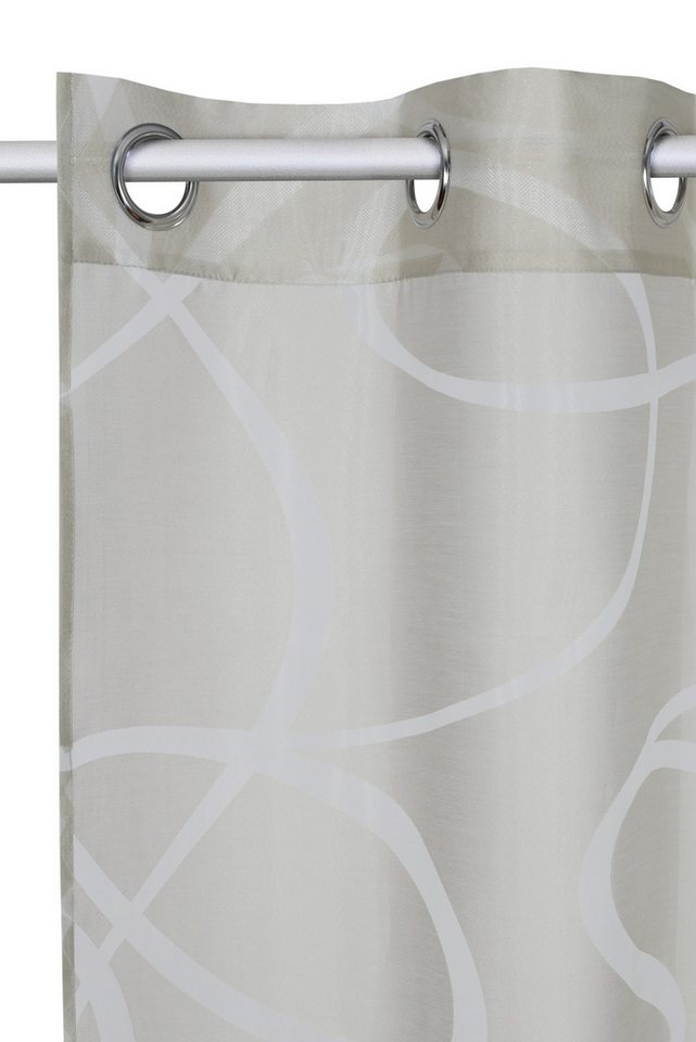 Bruno Banani Gardine Tilo, 1 Stück, Ösen, transparent, gewebt (1 St), Ösen, transparent, Ausbrenner, transparent, Ausbrenner, gewebt, verschiedene Größen – Bild 4 von 5
