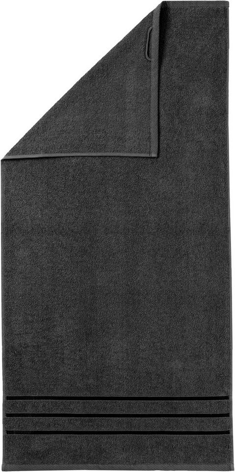 Bruno Banani Handtuch Set Clement, Duschtücher, Handtücher, Seiftücher, Frottier (Set, 6-St), mit dezent glänzender Streifenbordüre, einfarbig, aus 100% Baumwol – Bild 3 von 5
