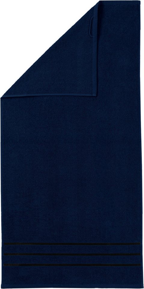 Bruno Banani Handtuch Set Clement, Duschtücher, Handtücher, Seiftücher, Frottier (Set, 6-St), mit dezent glänzender Streifenbordüre, einfarbig, aus 100% Baumwol – Bild 3 von 5
