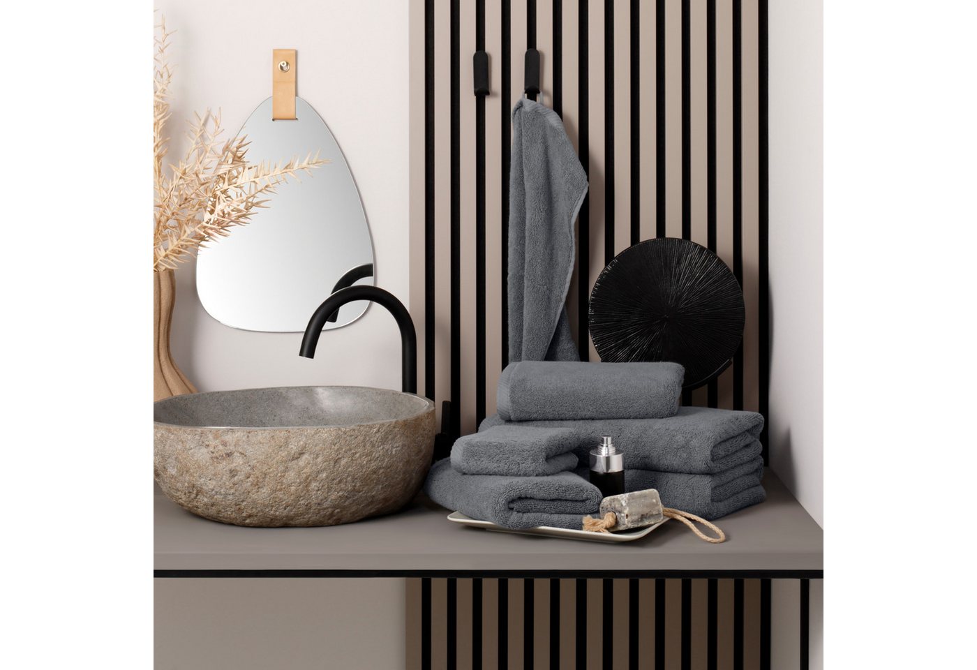 Bruno Banani Handtuch Set Lana, Handtuch-Set in Premium Qualität 600g/m², Frottier (Set, 6-St), hochwertig, weich, flauschige Qualität, 5 Jahre Garantie – Bild 2 von 5