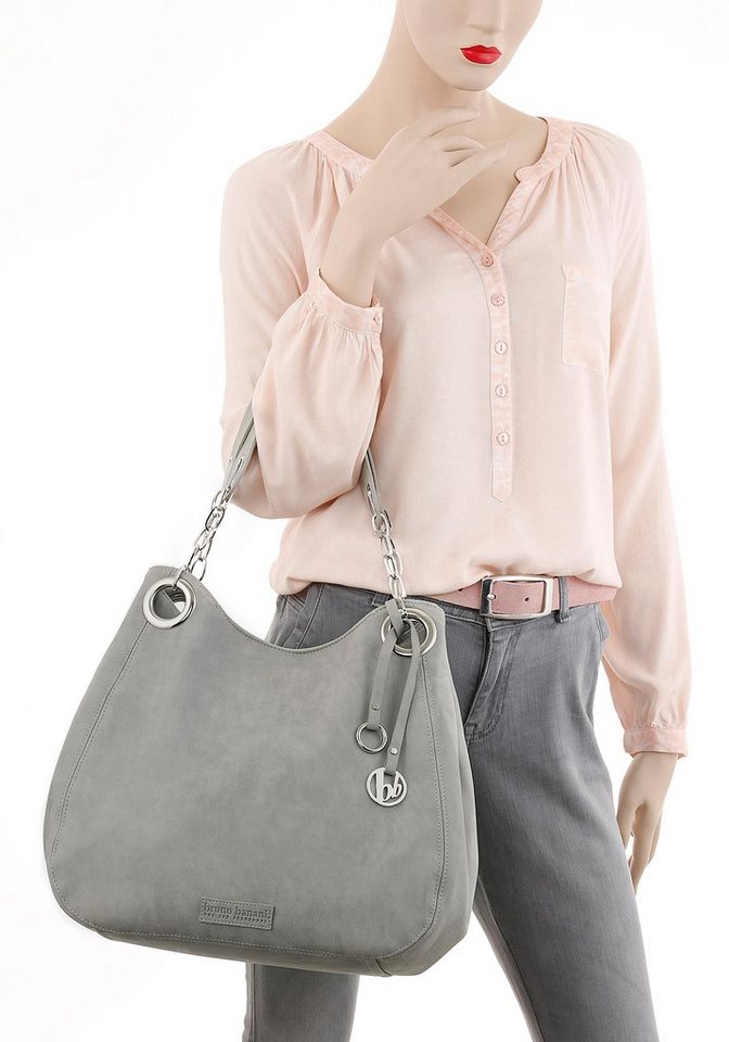 Bruno Banani Henkeltasche, mit Schmuckanhänger und silberfarbenen Details – Bild 2 von 5