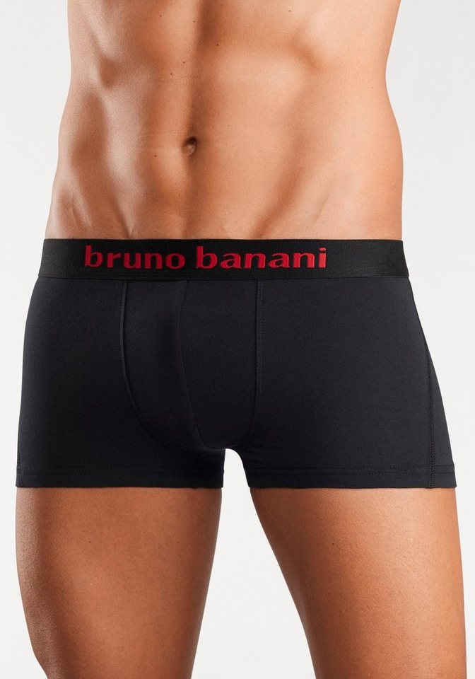 Bruno Banani Hipster (Packung, 4-St) knapp sitzende Boxershorts mit Logo Webbund aus Baumwollmischung – Bild 2 von 5