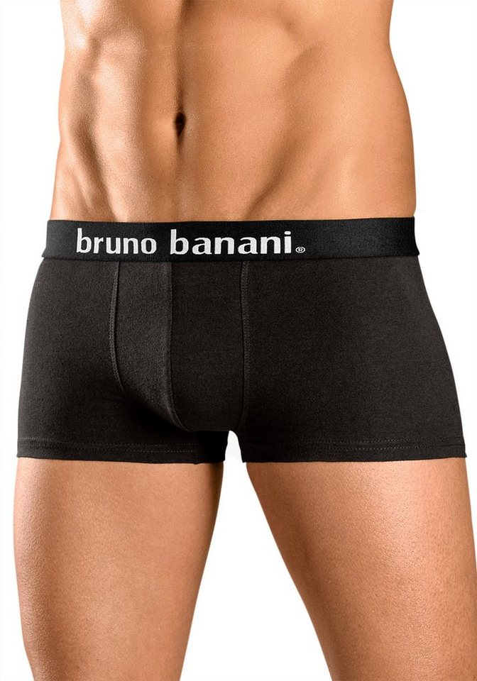 Bruno Banani Hipster (Packung, 4-St) knapp sitzende Boxershorts in uni oder gemustert aus Baumwollmischung – Bild 2 von 5